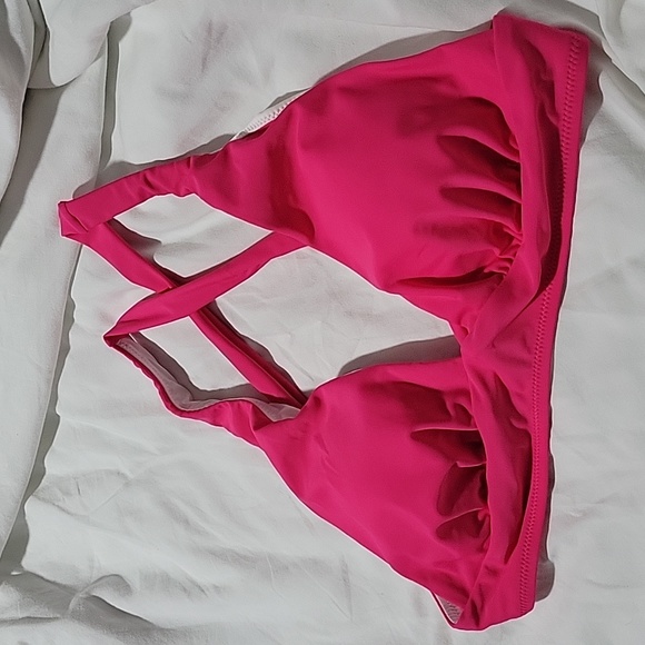 Women's Sexy V Neck Cross Back Triangle Bikini Set Size L - Picture 4 of 9